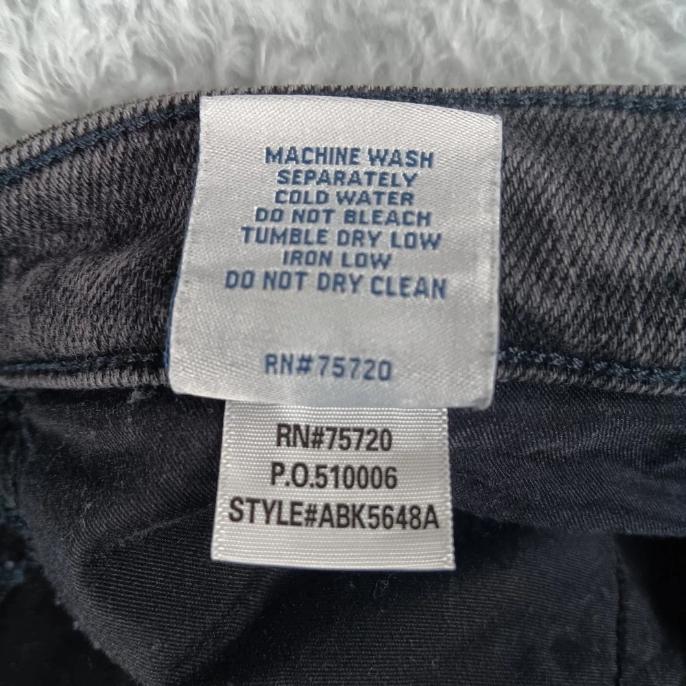 BKE Payton Ankle Skinny Jeans Womens 30x27 Faded Black ABK5648A Distressed - Picture 8 of 14